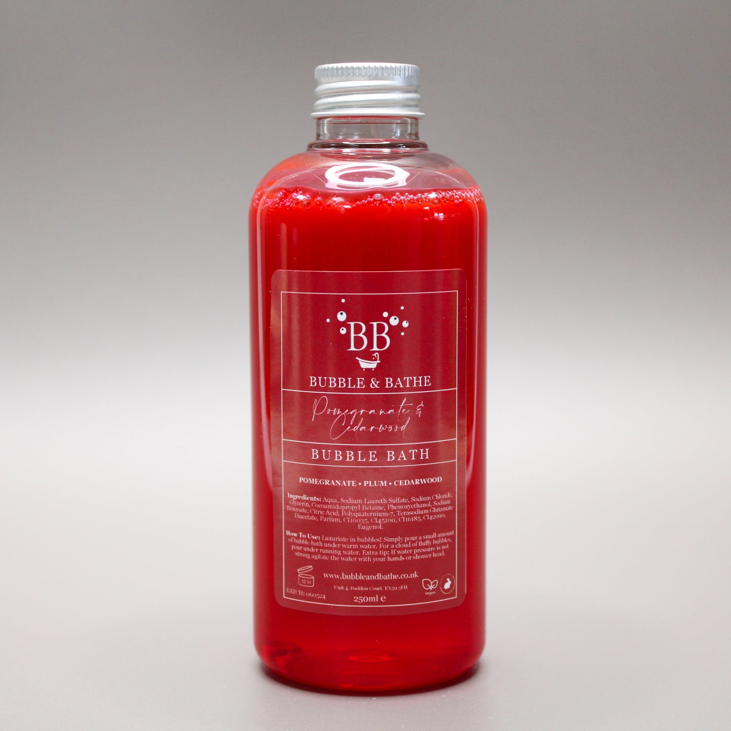 Pomegranate & Cedarwood - Bubble Bath (x5)