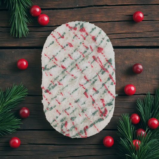 Candy Cane - Soap Sponge (x5)