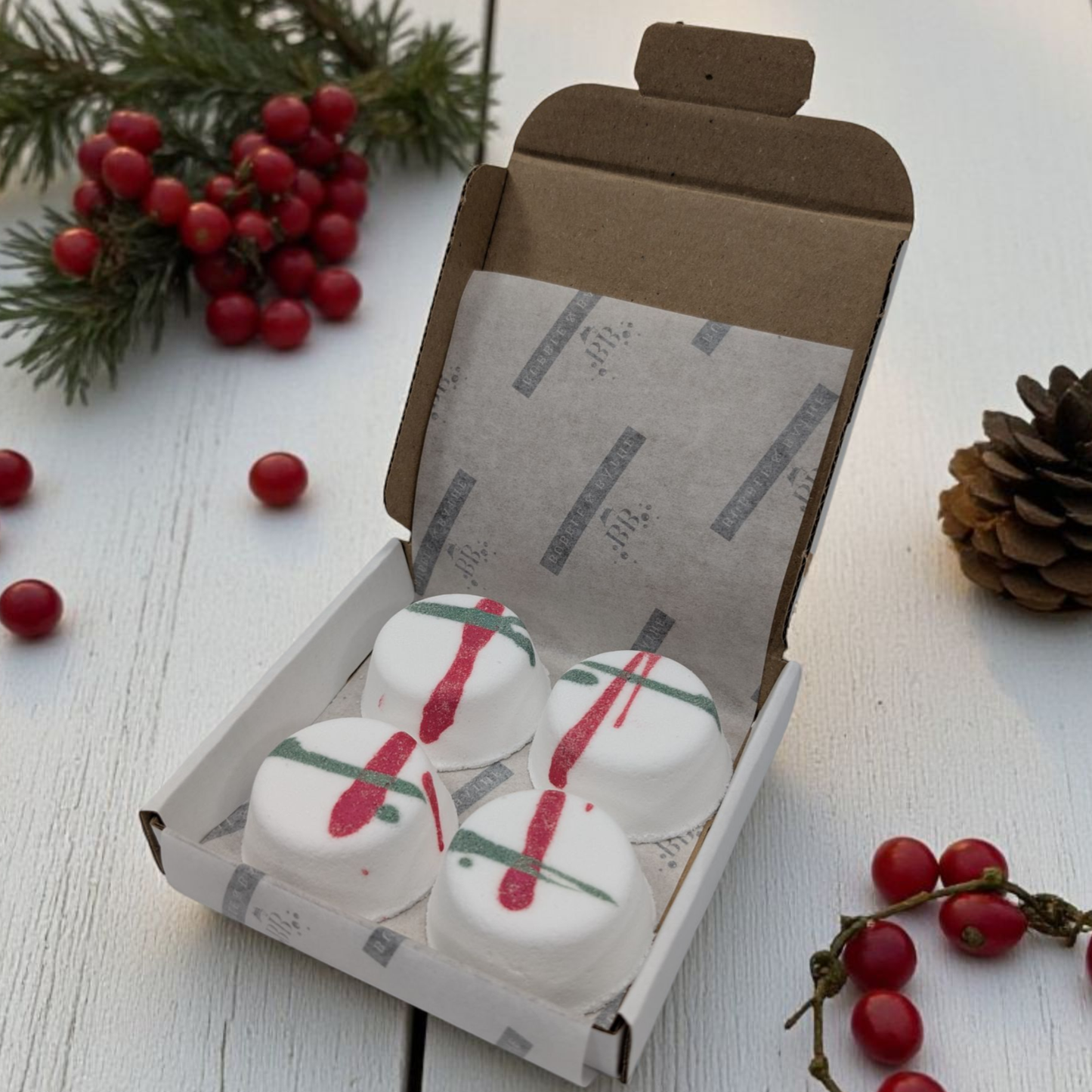 Candy Cane - Shower Steamers - Box of 4 (x5) - SEASONAL