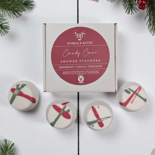 Candy Cane - Shower Steamers - Box of 4 (x5) - SEASONAL